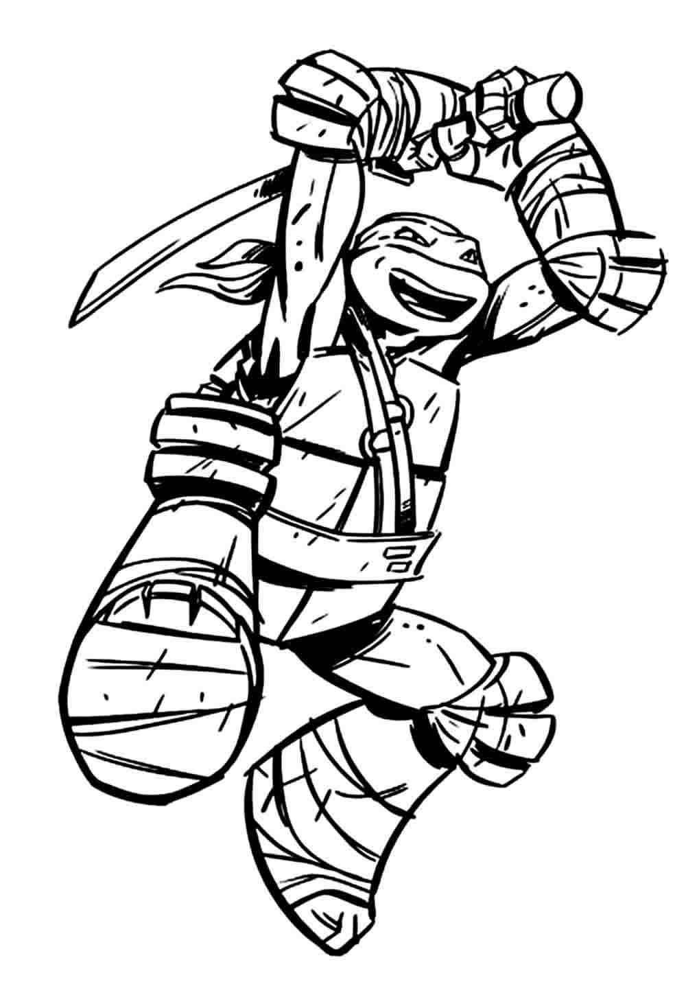 Desenho de Tartarugas Ninja Desenho Colorir Imprimir 31