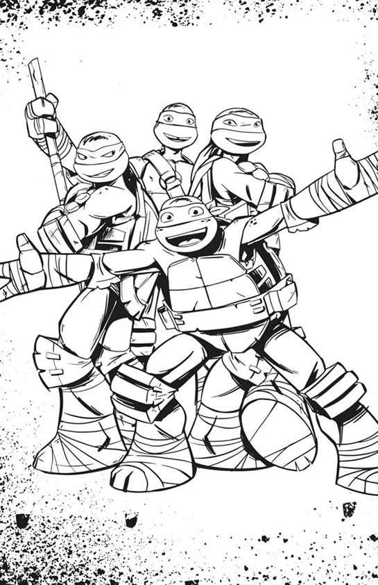 Desenho de Tartarugas Ninja Desenho Colorir Imprimir 34