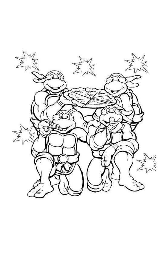 Desenho de Tartarugas Ninja Desenho Colorir Imprimir 35