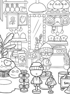 Desenho de Toca Boca World Desenho Colorir Imprimir 02