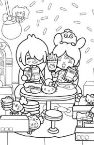 Desenho de Toca Boca World Desenho Colorir Imprimir 08