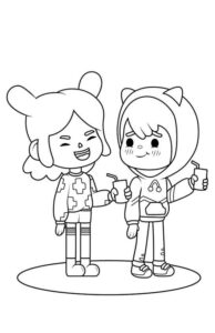 Desenho de Toca Boca World Desenho Colorir Imprimir 12