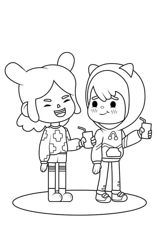 Desenho de Toca Boca World Desenho Colorir Imprimir 12