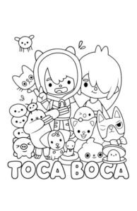 Desenho de Toca Boca World Desenho Colorir Imprimir 13