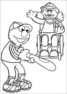 Desenho de Vila Sésamo Desenho Colorir Imprimir 11