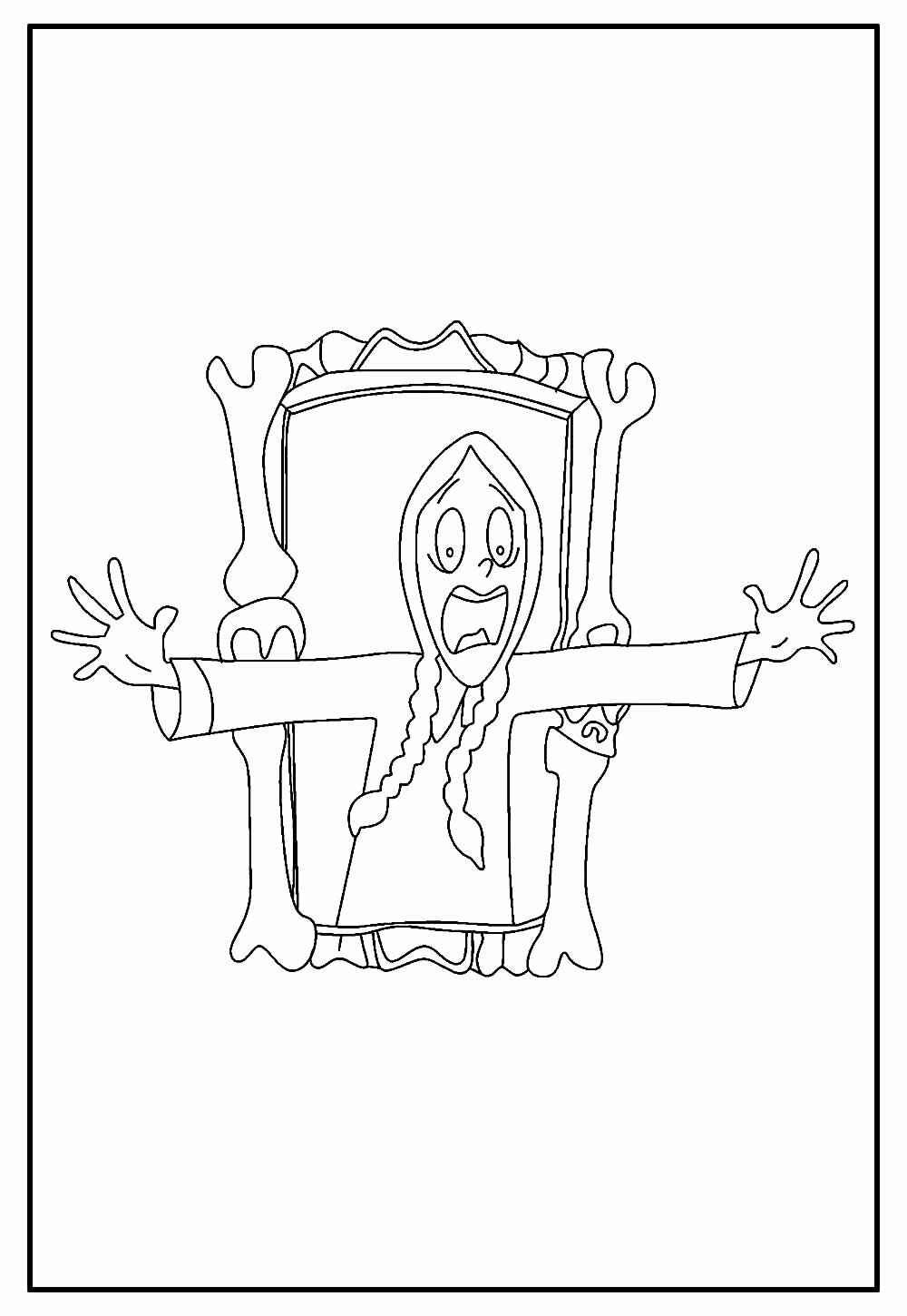 Desenho de Wandinha Desenho Colorir Imprimir 09