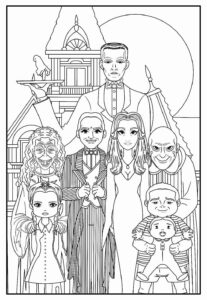 Desenho de Wandinha Desenho Colorir Imprimir 10