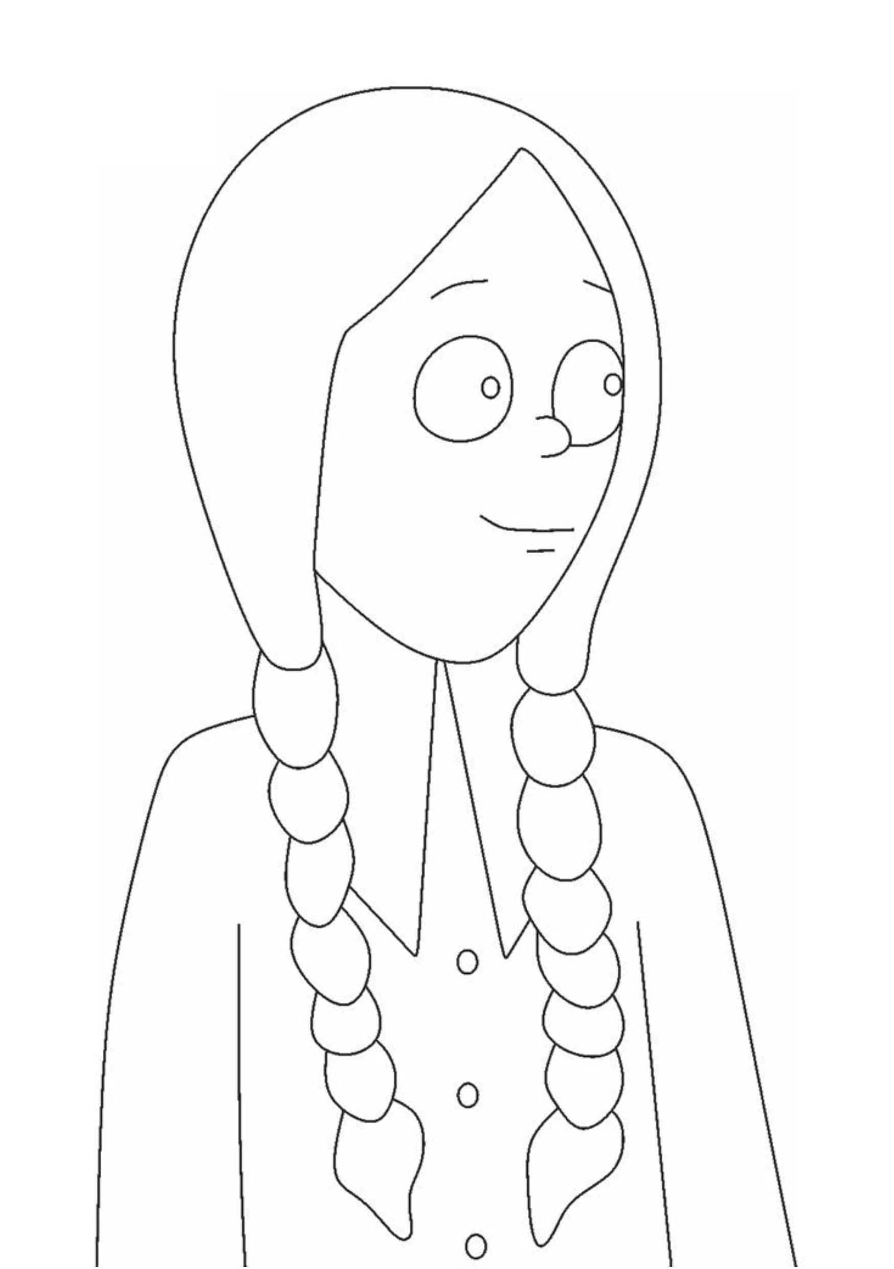 Desenho de Wandinha Desenho Colorir Imprimir 14