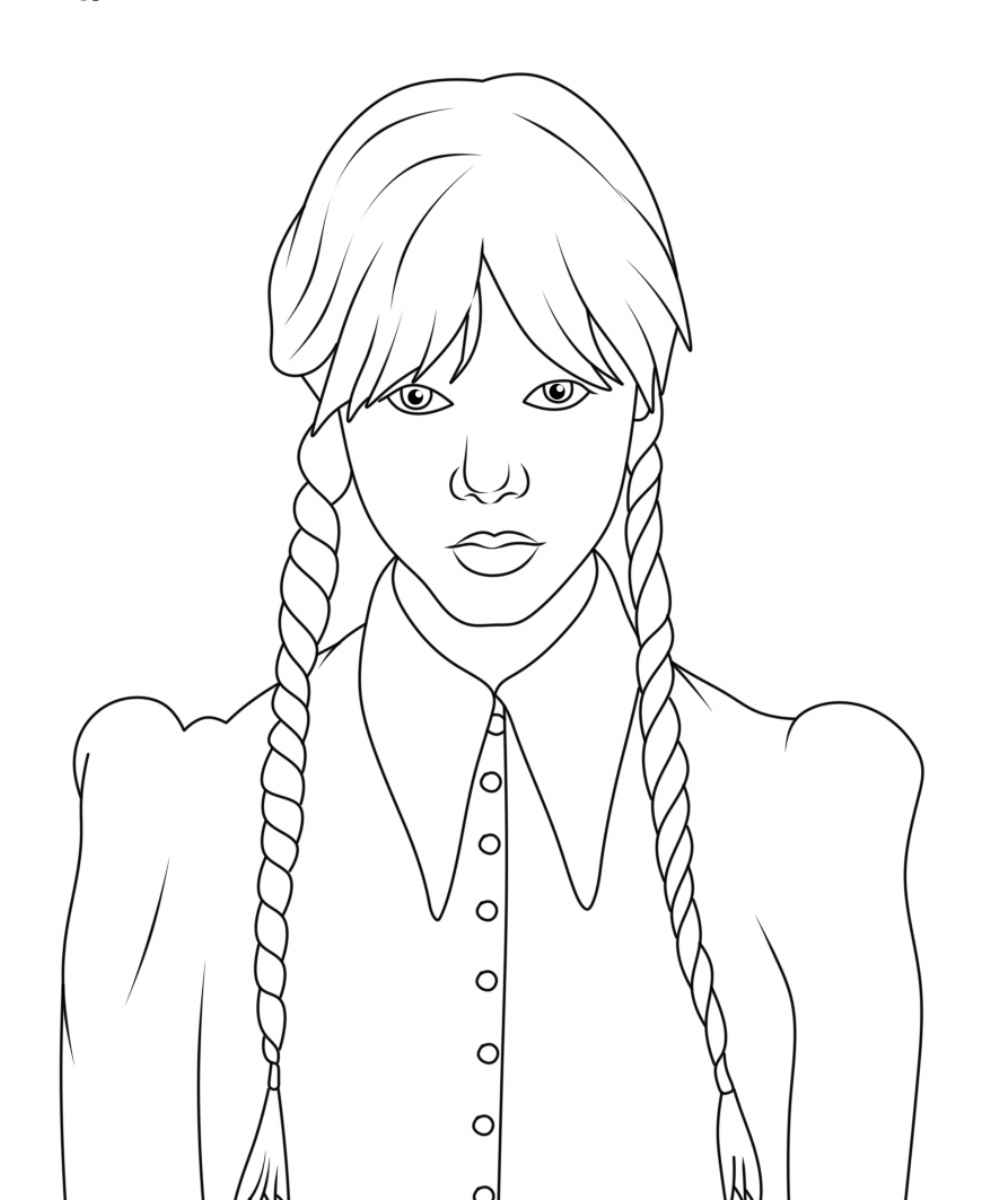 Desenho de Wandinha Desenho Colorir Imprimir 20