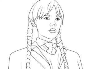 Desenho de Wandinha Desenho Colorir Imprimir 25