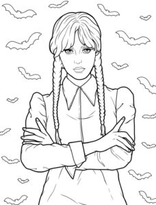 Desenho de Wandinha Desenho Colorir Imprimir 30