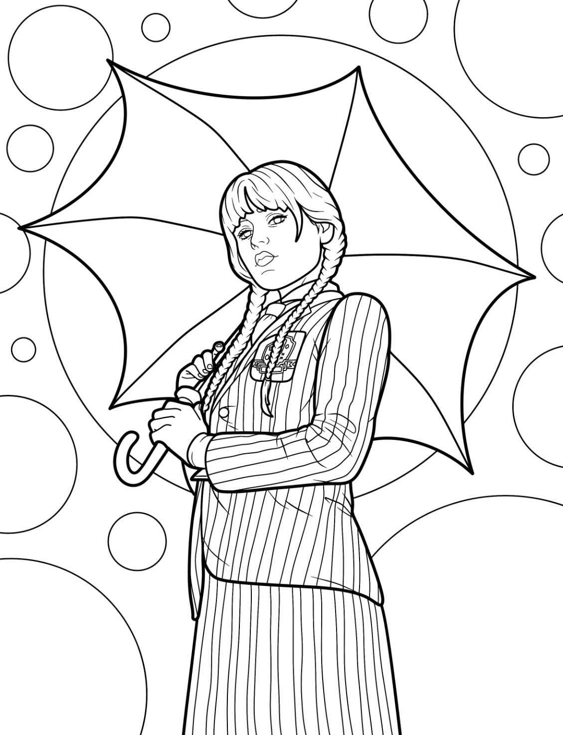 Desenho de Wandinha Desenho Colorir Imprimir 31