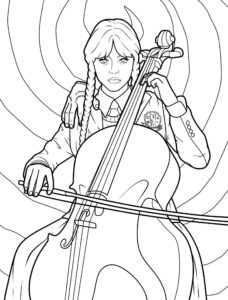 Desenho de Wandinha Desenho Colorir Imprimir 32