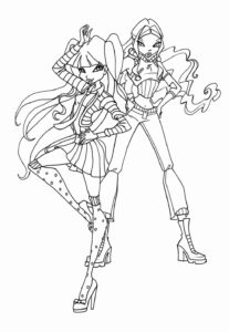 Desenho de Winx Club Desenho Colorir Imprimir 01
