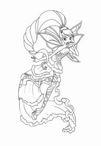 Desenho de Winx Club Desenho Colorir Imprimir 02