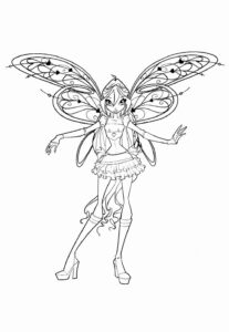 Desenho de Winx Club Desenho Colorir Imprimir 03