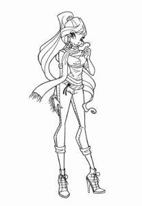 Desenho de Winx Club Desenho Colorir Imprimir 04