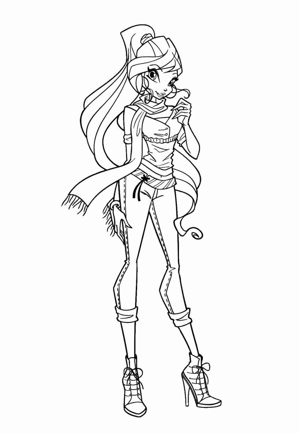 Desenho de Winx Club Desenho Colorir Imprimir 04