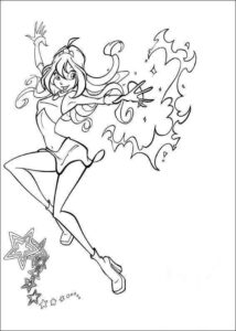 Desenho de Winx Club Desenho Colorir Imprimir 06