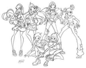 Desenho de Winx Club Desenho Colorir Imprimir 07