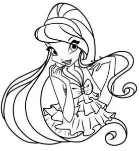 Desenho de Winx Club Desenho Colorir Imprimir 13