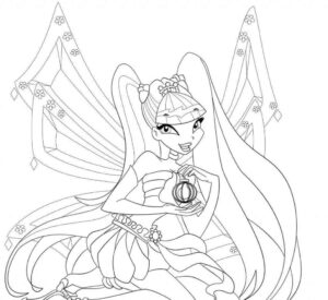 Desenho de Winx Club Desenho Colorir Imprimir 16