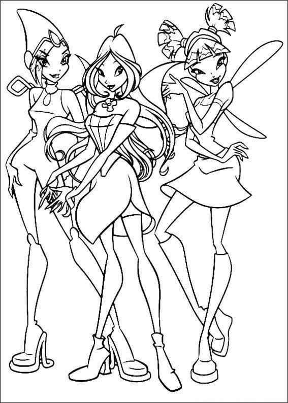 Desenho de Winx Club Desenho Colorir Imprimir 17