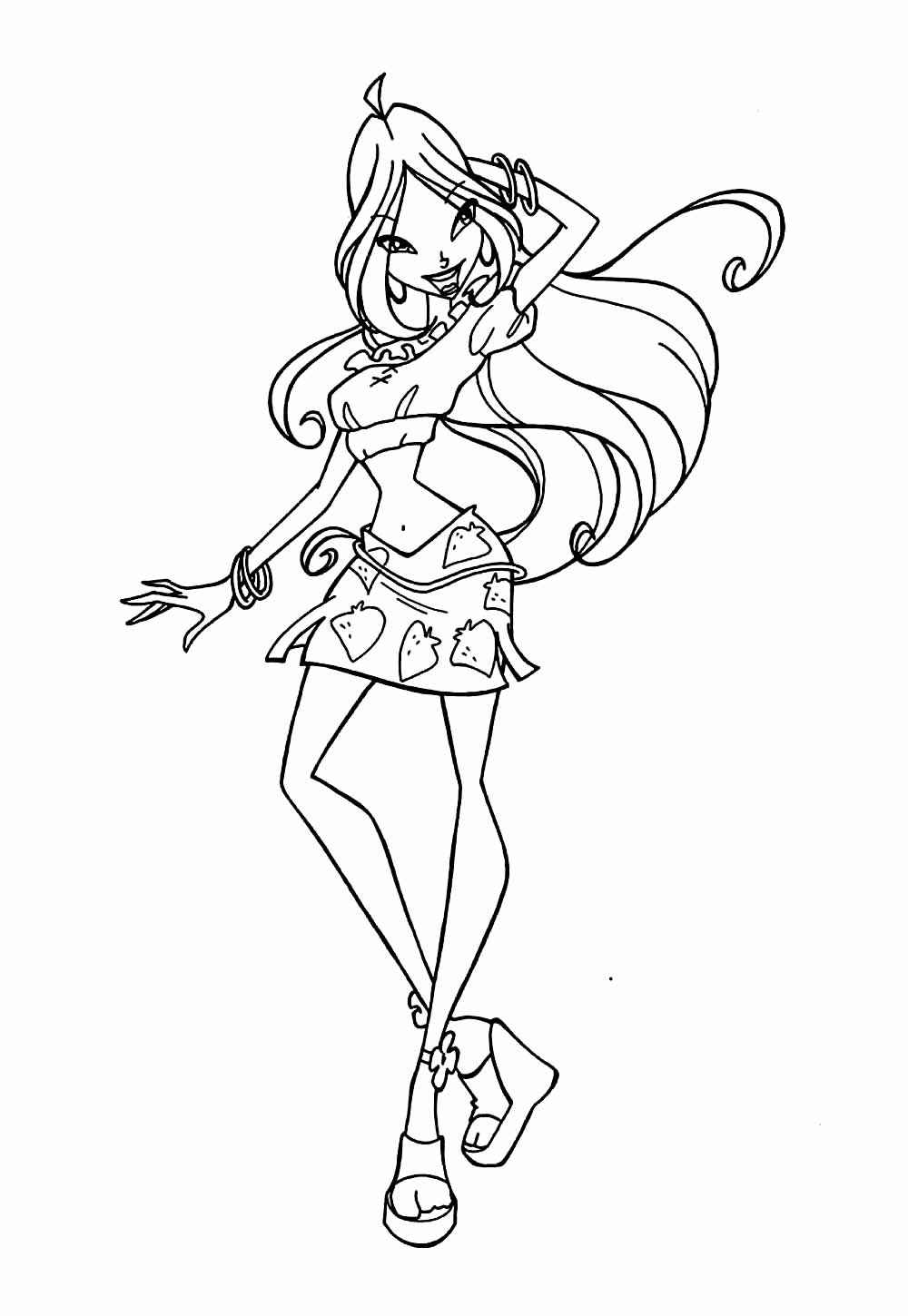 Desenho de Winx Club Desenho Colorir Imprimir 26