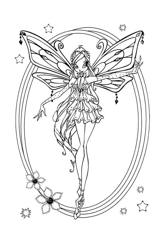 Desenho de Winx Club Desenho Colorir Imprimir 37