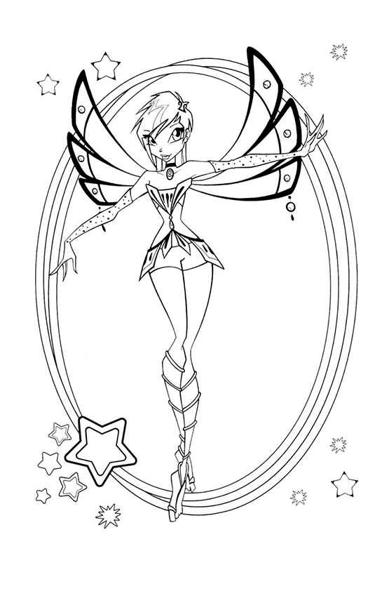 Desenho de Winx Club Desenho Colorir Imprimir 40
