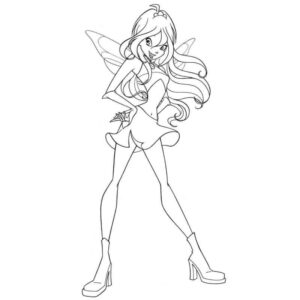 Desenho de Winx Club Desenho Colorir Imprimir 43
