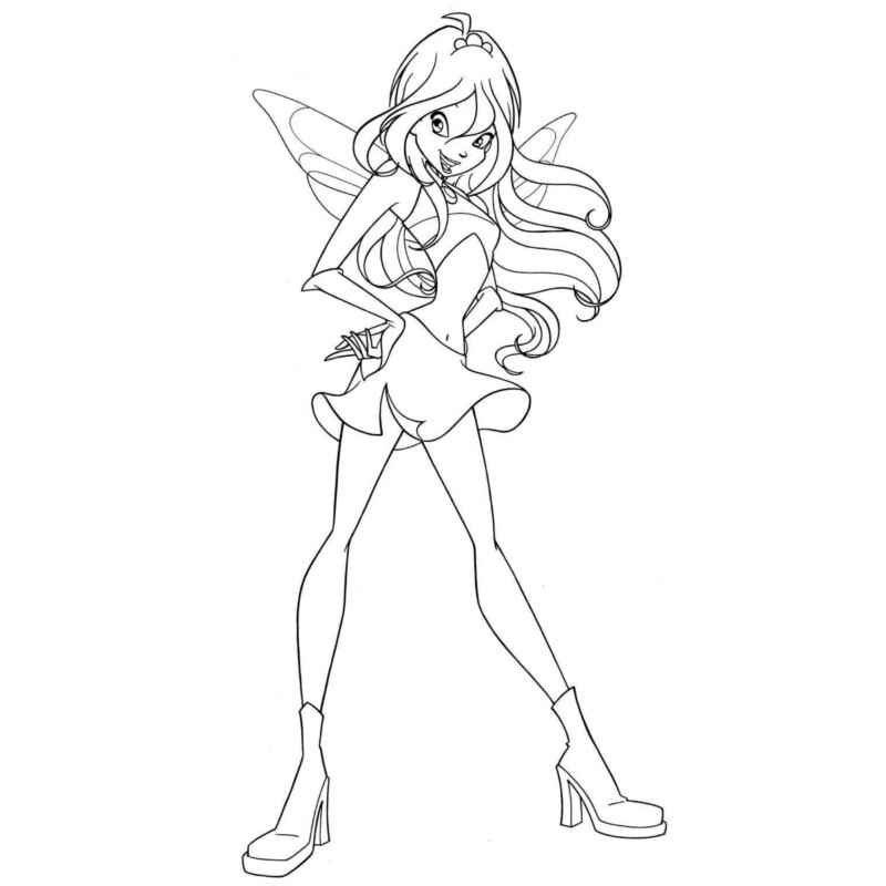 Desenho de Winx Club Desenho Colorir Imprimir 43