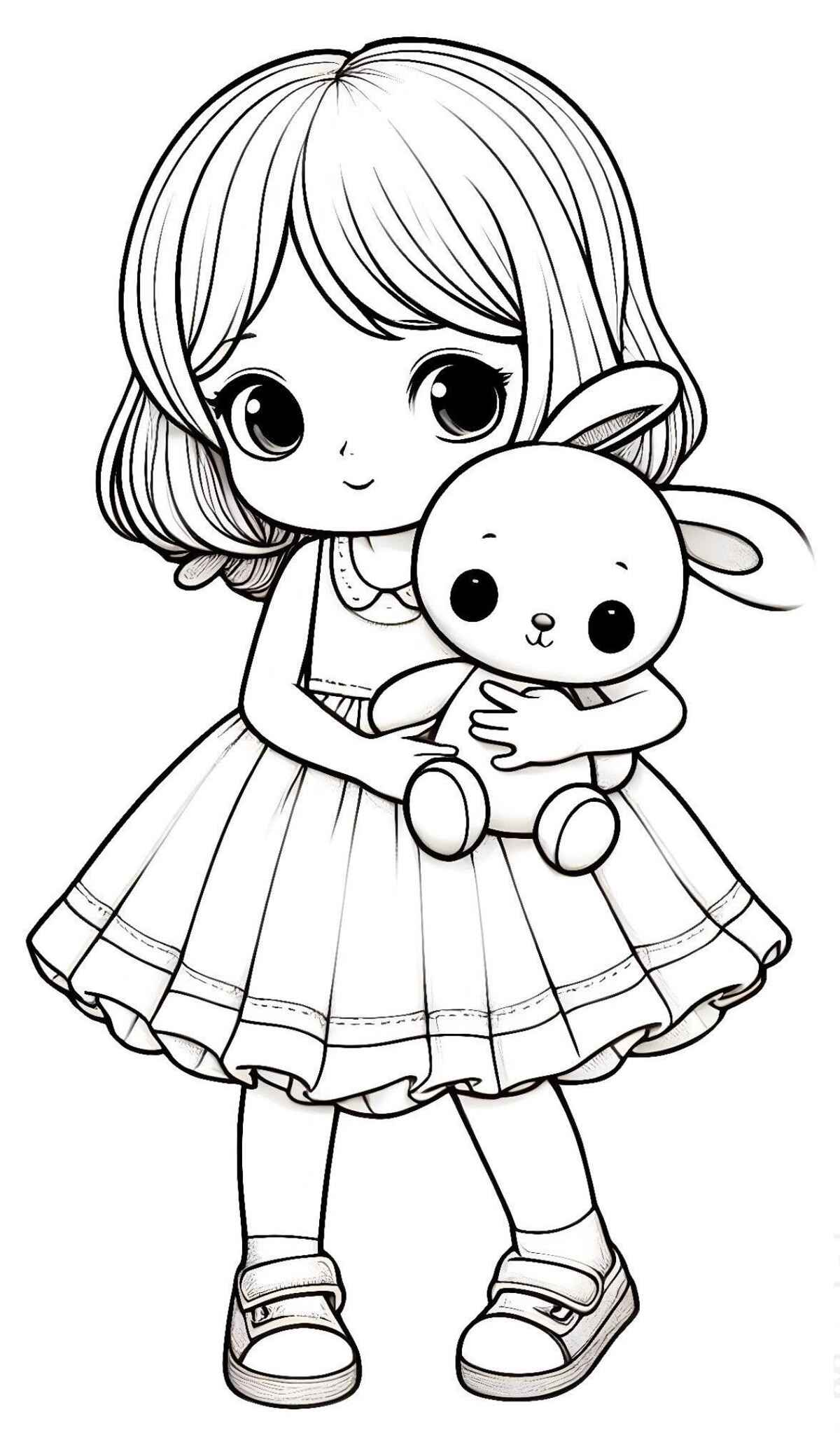 Desenho de Boneca Desenho Colorir Imprimir 01