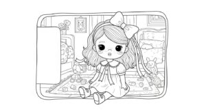 Desenho de Boneca Desenho Colorir Imprimir 04