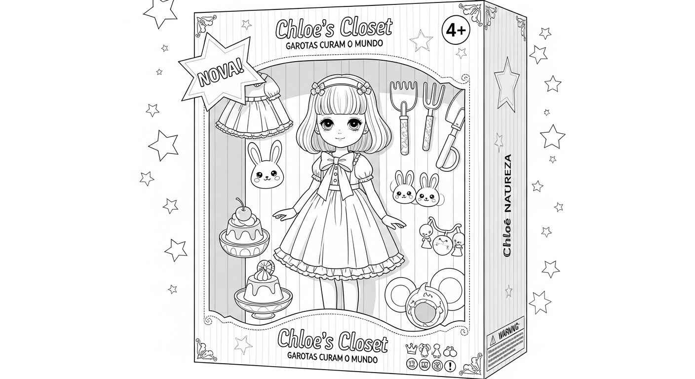 Desenho de Boneca Desenho Colorir Imprimir 06