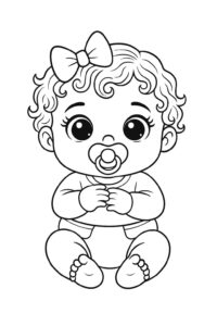 Desenho de Boneca Desenho Colorir Imprimir 15