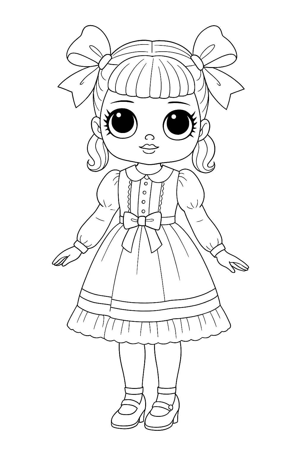 Desenho de Boneca Desenho Colorir Imprimir 17