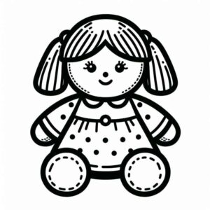 Desenho de Boneca Desenho Colorir Imprimir 32