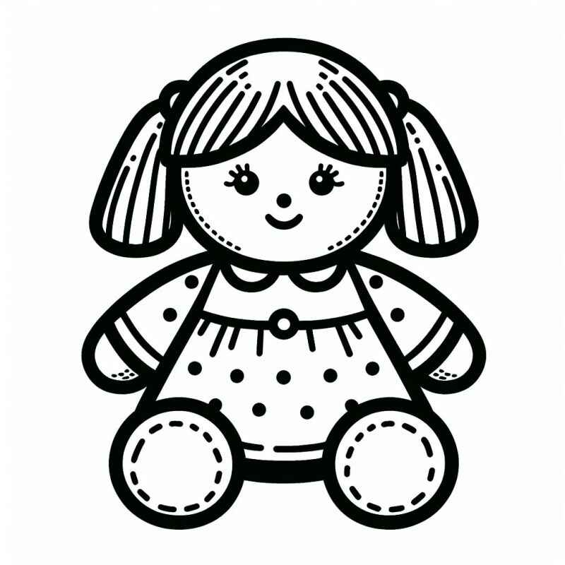 Desenho de Boneca Desenho Colorir Imprimir 32