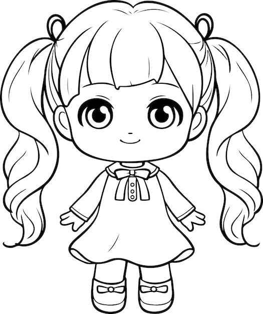 Desenho de Boneca Desenho Colorir Imprimir 35