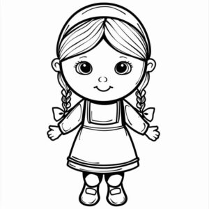 Desenho de Boneca Desenho Colorir Imprimir 37