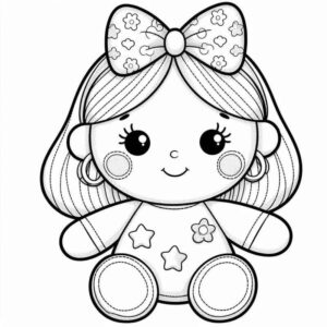 Desenho de Boneca Desenho Colorir Imprimir 41