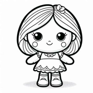 Desenho de Boneca Desenho Colorir Imprimir 42