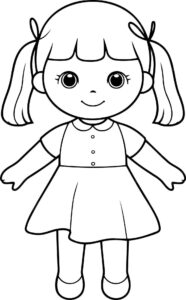 Desenho de Boneca Desenho Colorir Imprimir 43