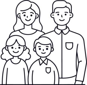 Desenho de Familia Desenho Colorir Imprimir 07