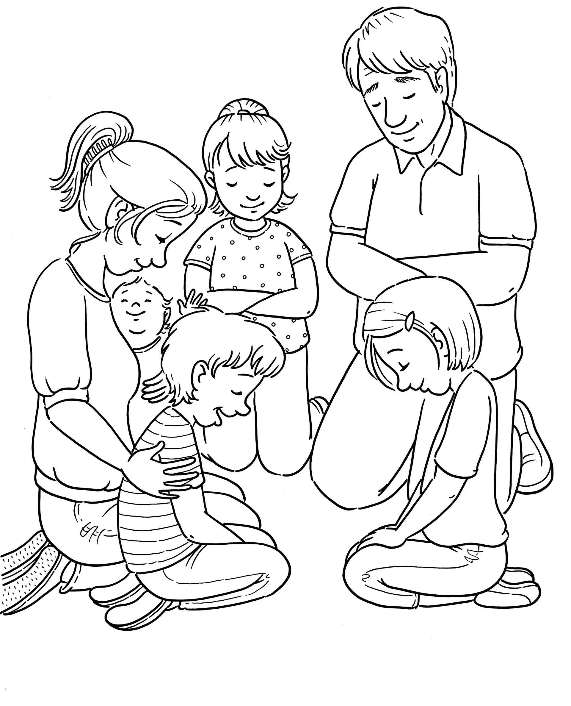 Desenho de Familia Desenho Colorir Imprimir 12