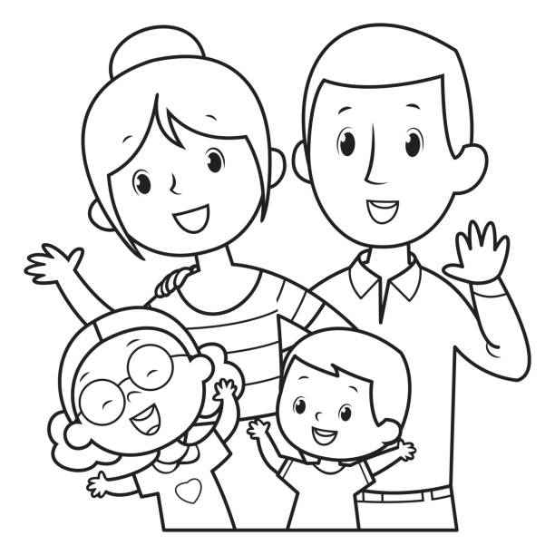 Desenho de Familia Desenho Colorir Imprimir 14