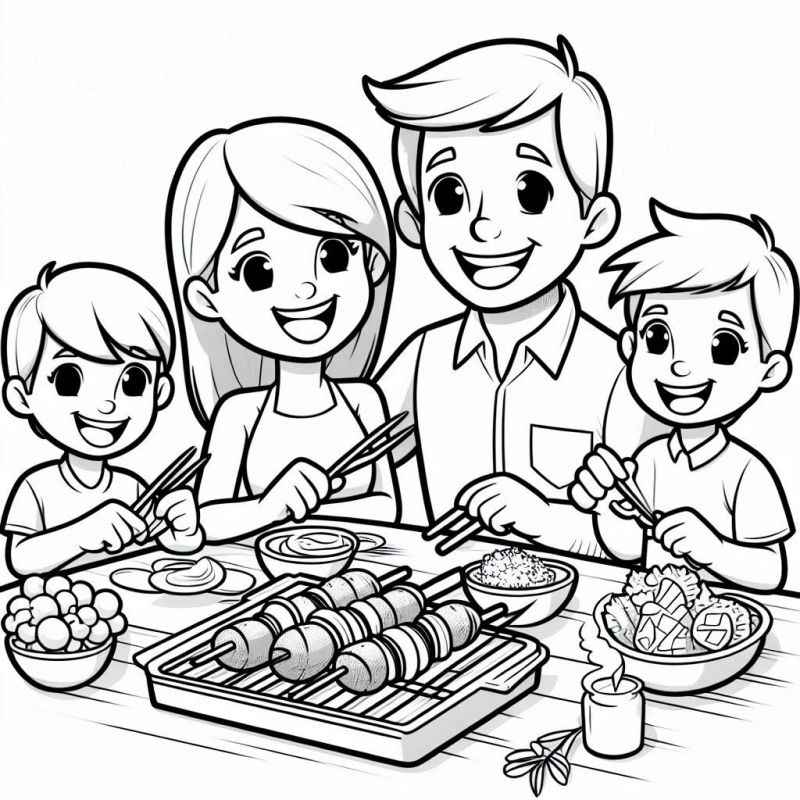 Desenho de Familia Desenho Colorir Imprimir 17
