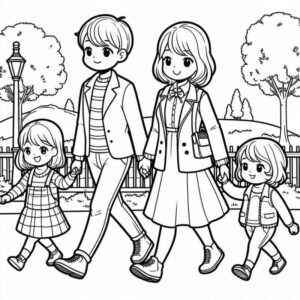 Desenho de Familia Desenho Colorir Imprimir 19