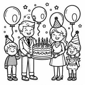 Desenho de Familia Desenho Colorir Imprimir 26